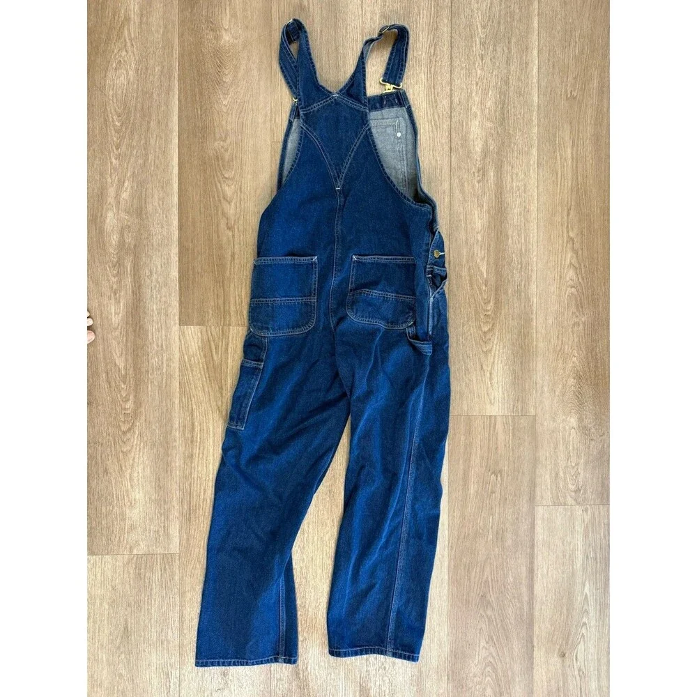 Carhartt Denim Big Overalls 32x30 Men’s Blue Workwear OR4672-M (READ)